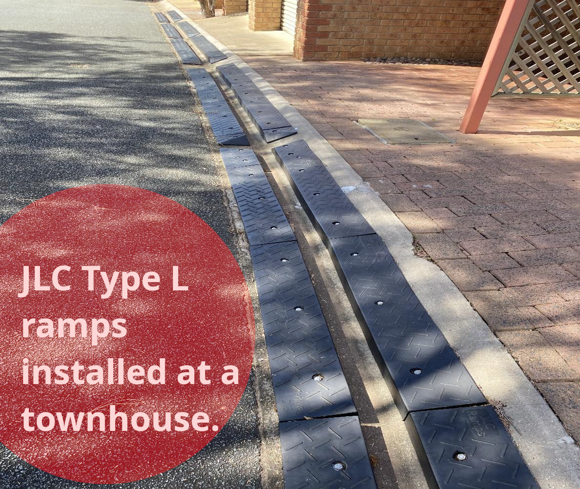 kerb ramps at a townhouse